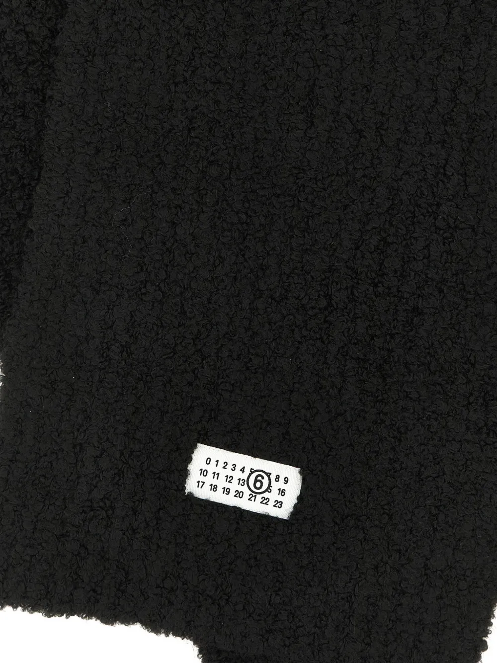 MM6 Maison Margiela numeric-signature scarf Zwart