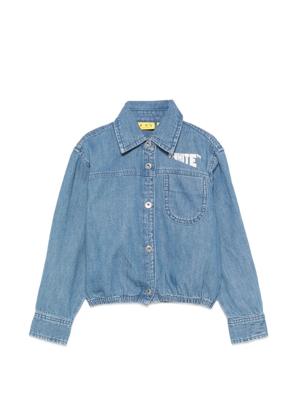 Off-White Kids Arrows logo denim shirt - Blu