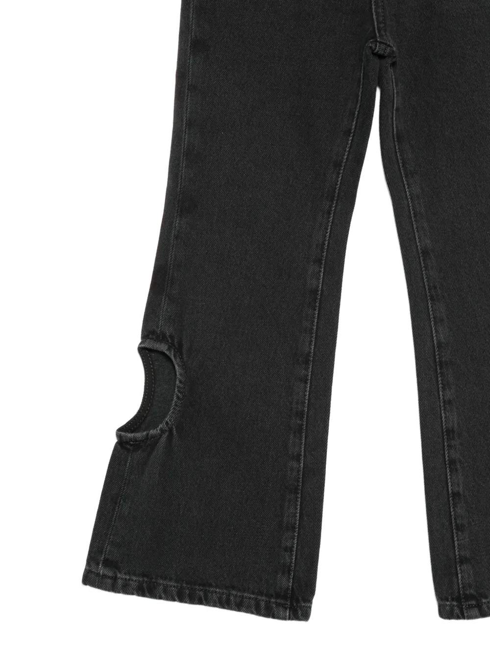 Off-White Kids Bookish Meteor cut-out jeans Zwart