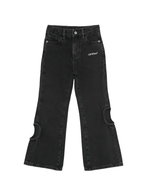 Off-White Kids Bookish Meteor cut-out jeans