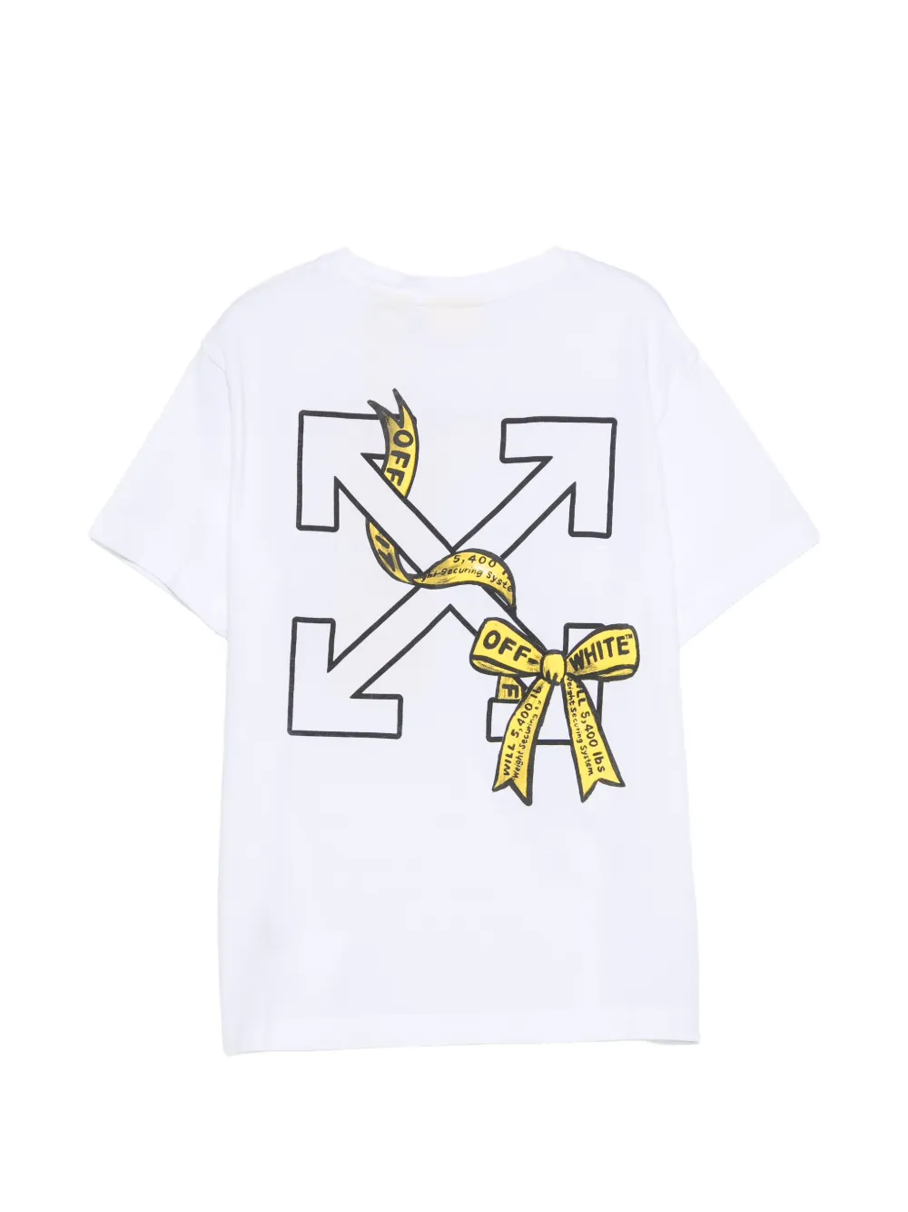 Off-White Kids Arrow Industrial bow-print T-shirt Wit