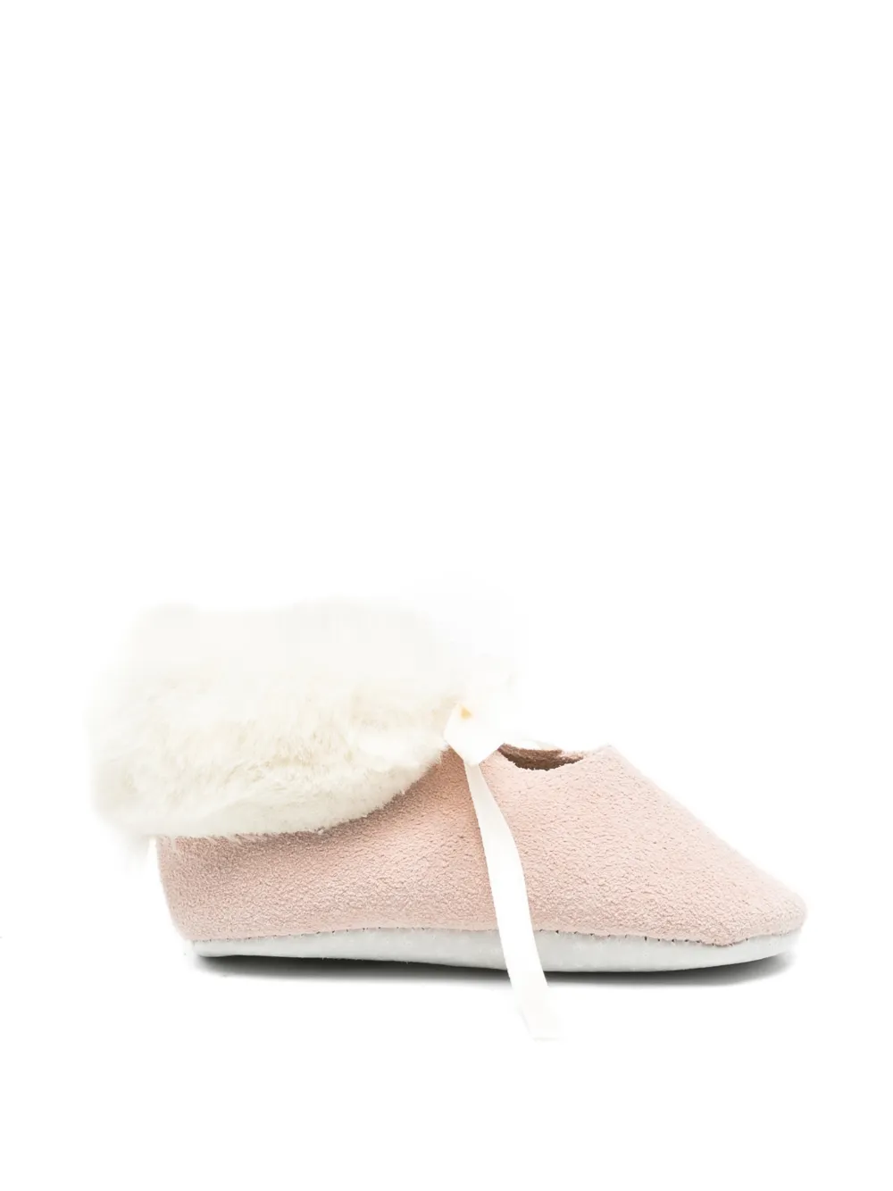 Tartine Et Chocolat Babyschuhe mit Faux Fur-Besatz - Rosa