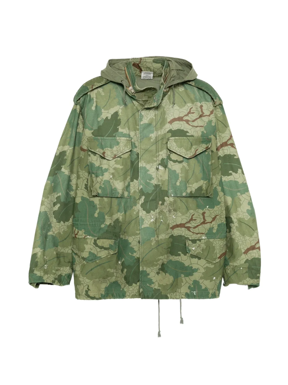 MONONOKE MADE M65 カモフラージュプリント フーデッドジャケット | グリーン | Image 1
