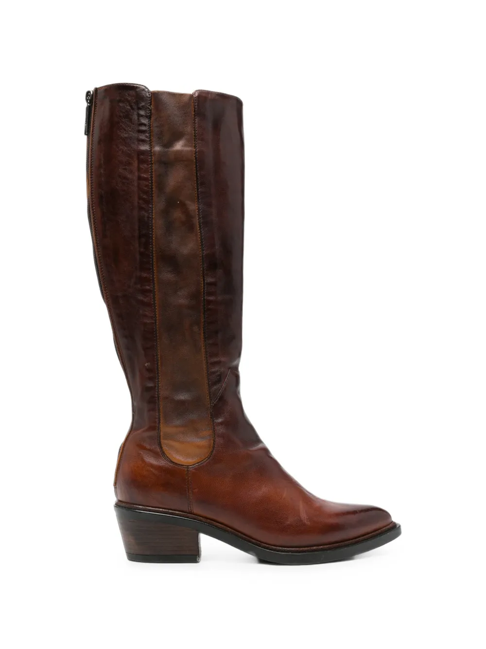 LEMARGO rear-zip leather boots