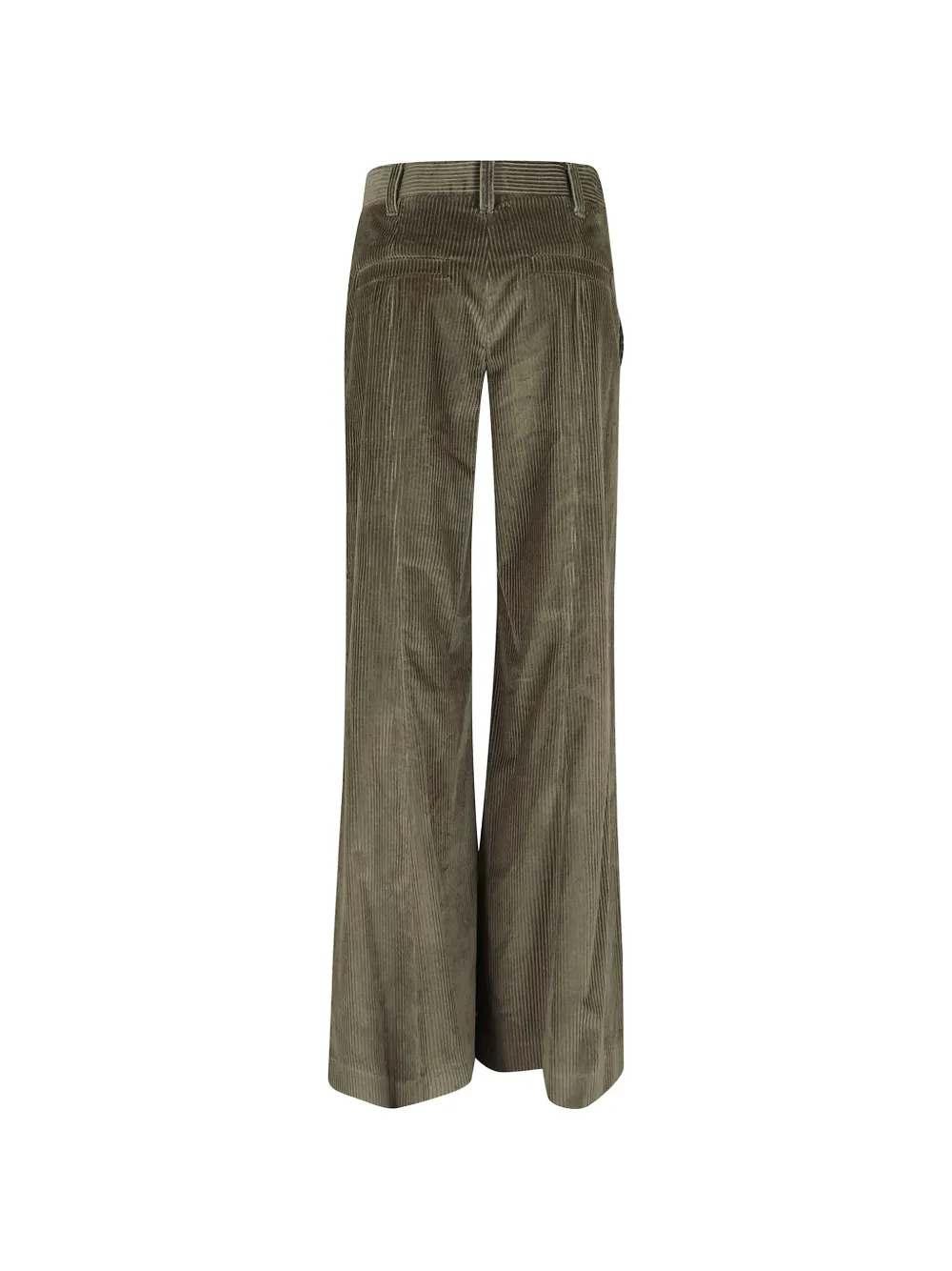 Brunello Cucinelli corduroy wide-leg trousers Groen