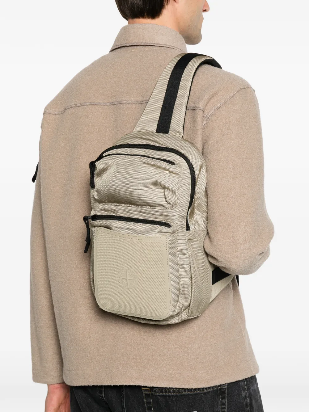 Stone Island Rugzak met patch Beige
