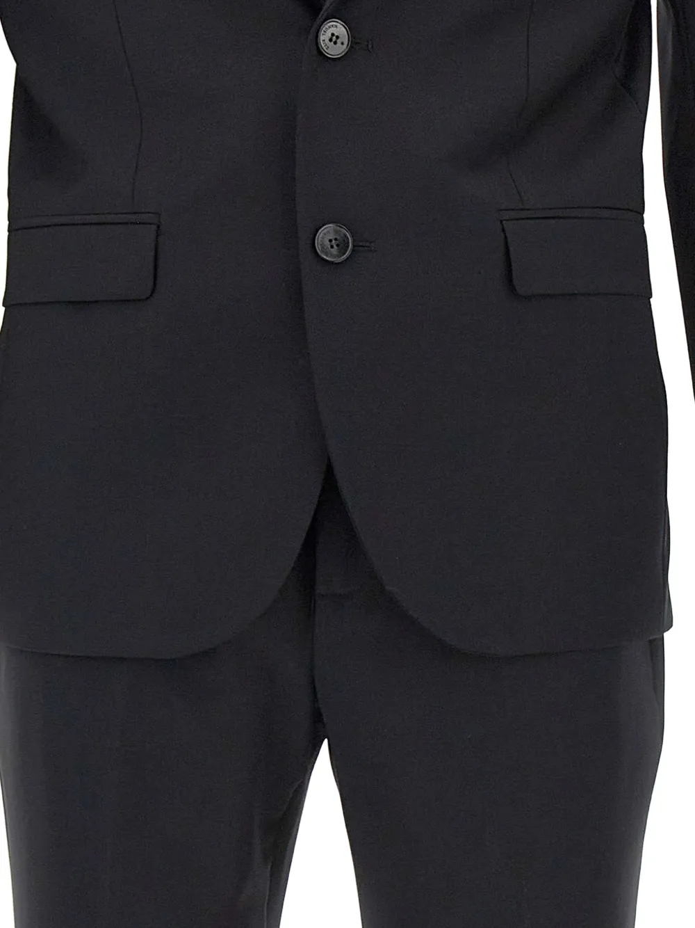 Manuel Ritz single-breasted slim-fit suit Zwart
