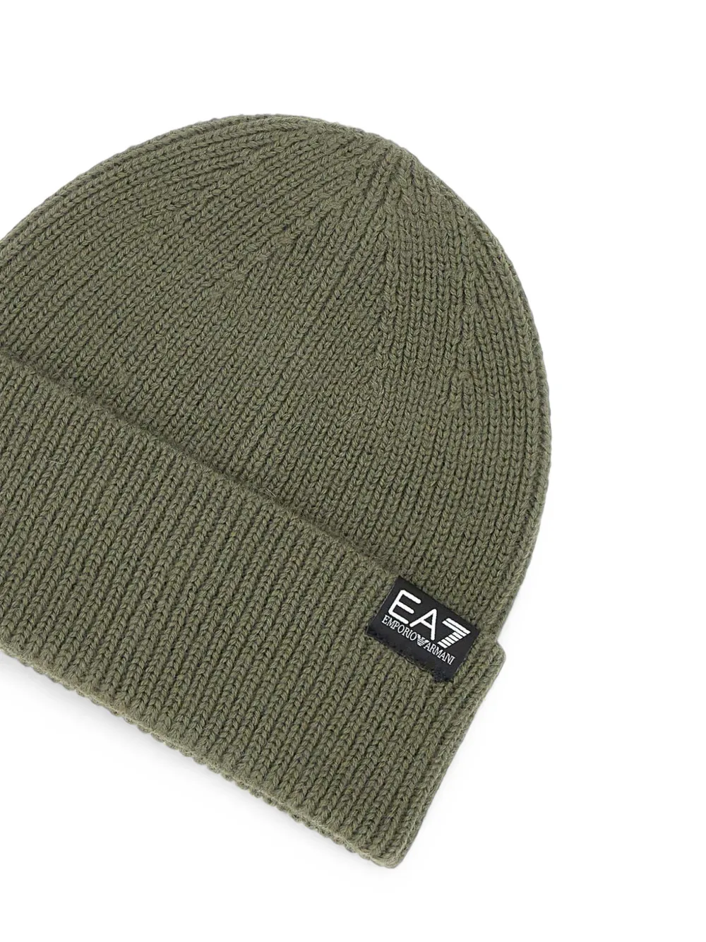 Ea7 Emporio Armani Ribgebreide muts Groen
