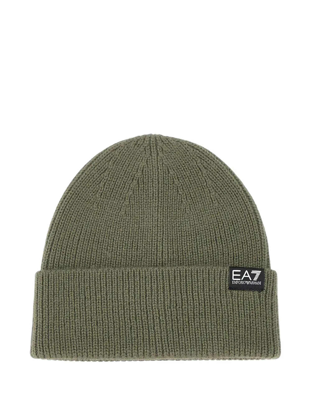 Ea7 Emporio Armani ribbed-knit beanie hat · One Size