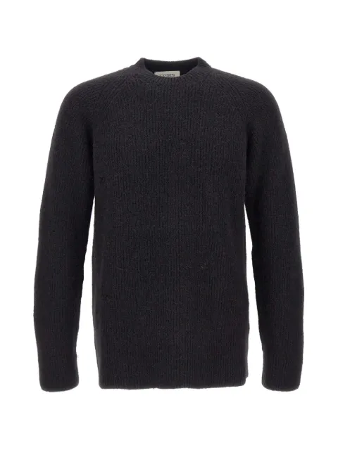 Laneus distressed ribbed sweater