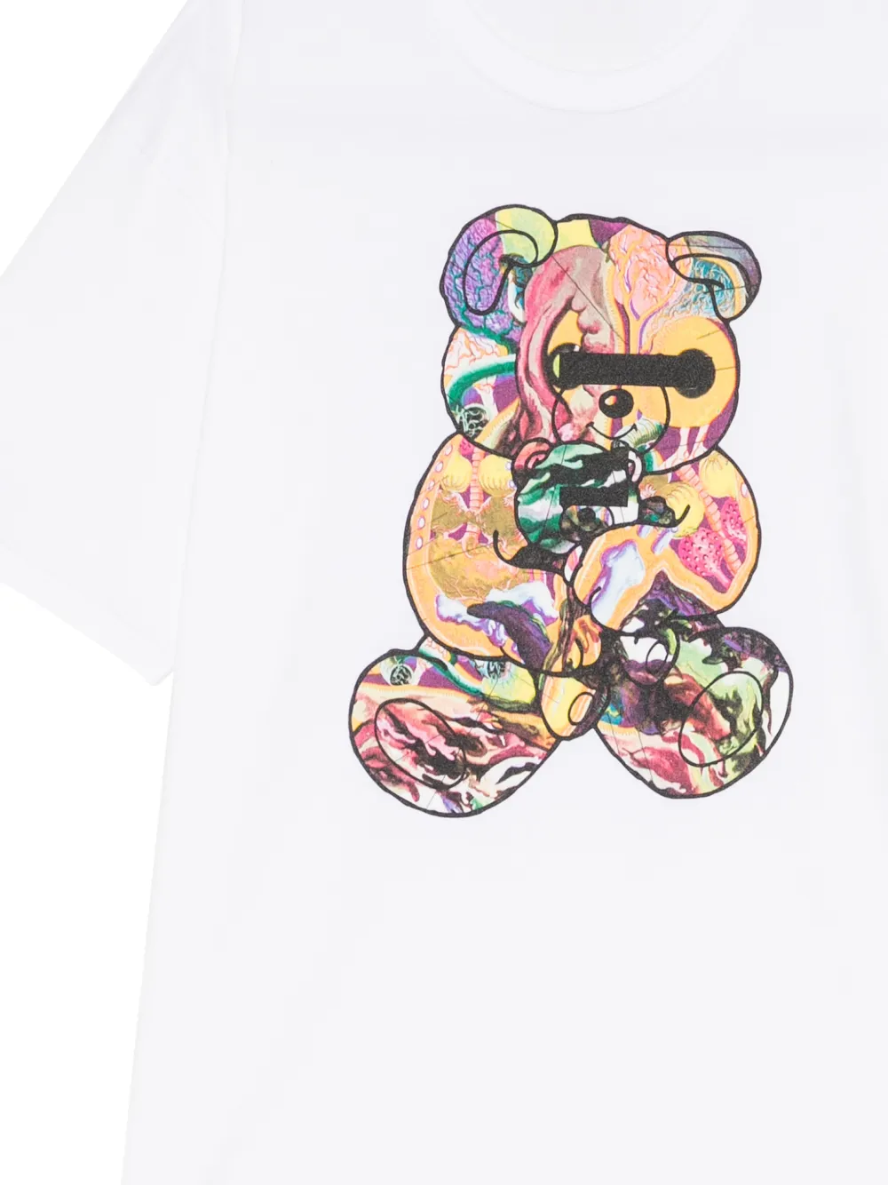 Undercover T-shirt met teddybeerprint Wit