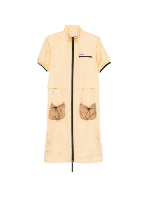 Marni zip-up drawstring-pocket dress