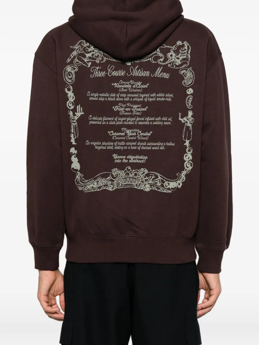 Carhartt WIP graphic-print zip-up hoodie Bruin