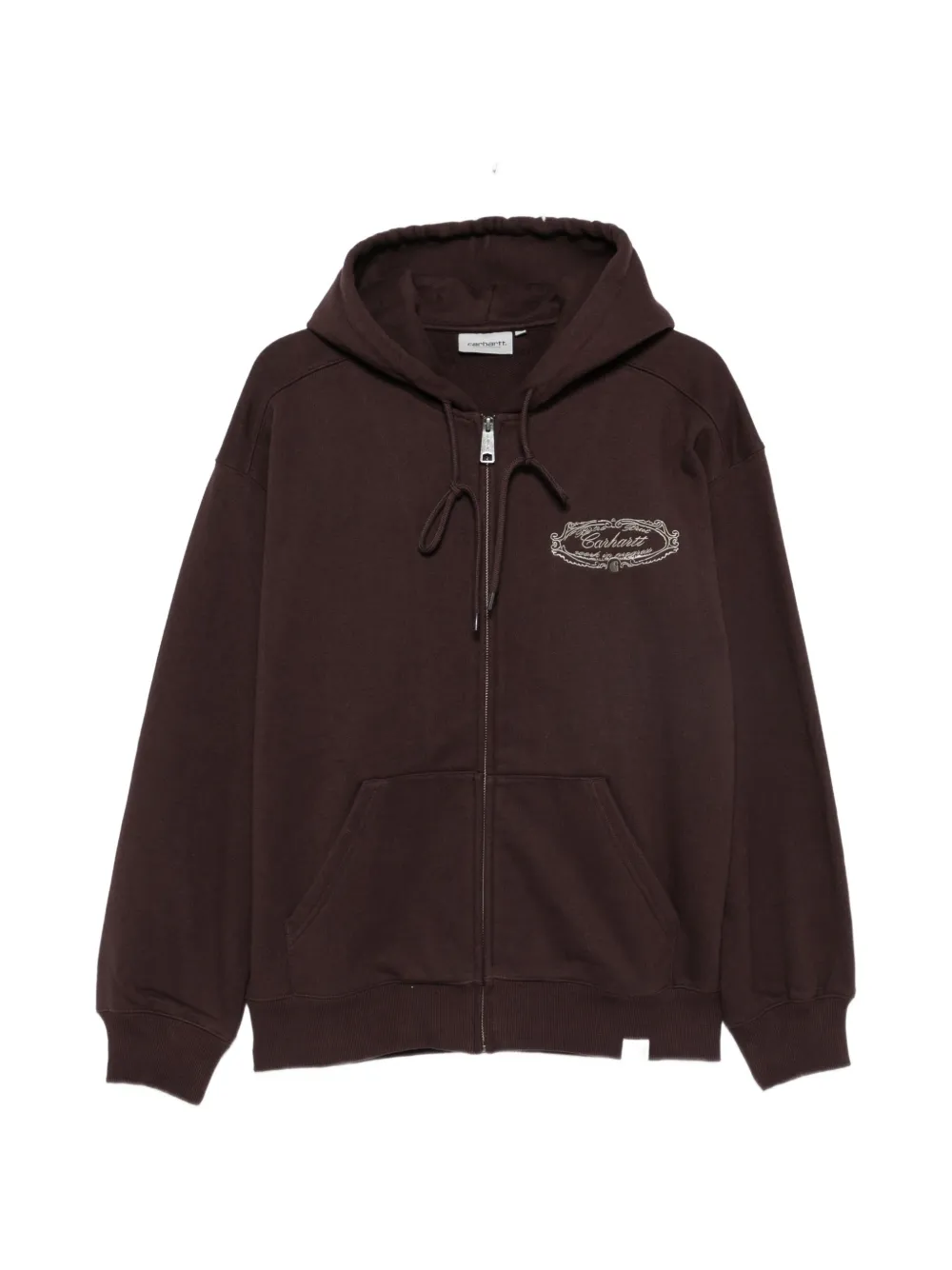 Carhartt WIP graphic-print zip-up hoodie Bruin
