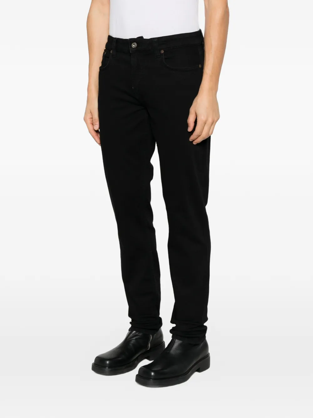 Emporio Armani Jeans met logoplakkaat Zwart