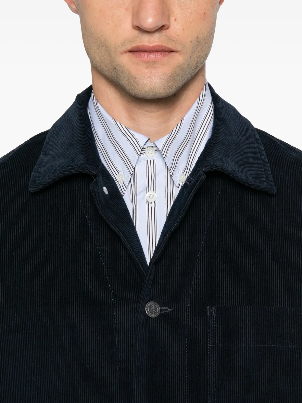 A.P.C. Rodney corduroy shirt jacket Blauw