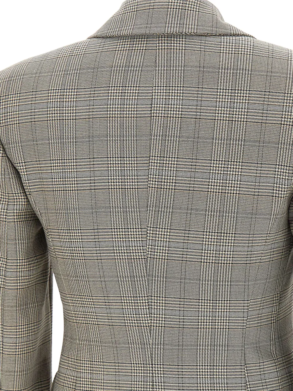 kaos Prince-of-Wales geruite blazer met enkele rij knopen Grijs