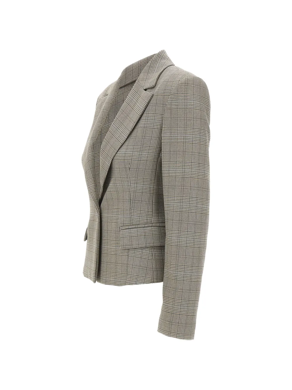 kaos Prince-of-Wales geruite blazer met enkele rij knopen Grijs