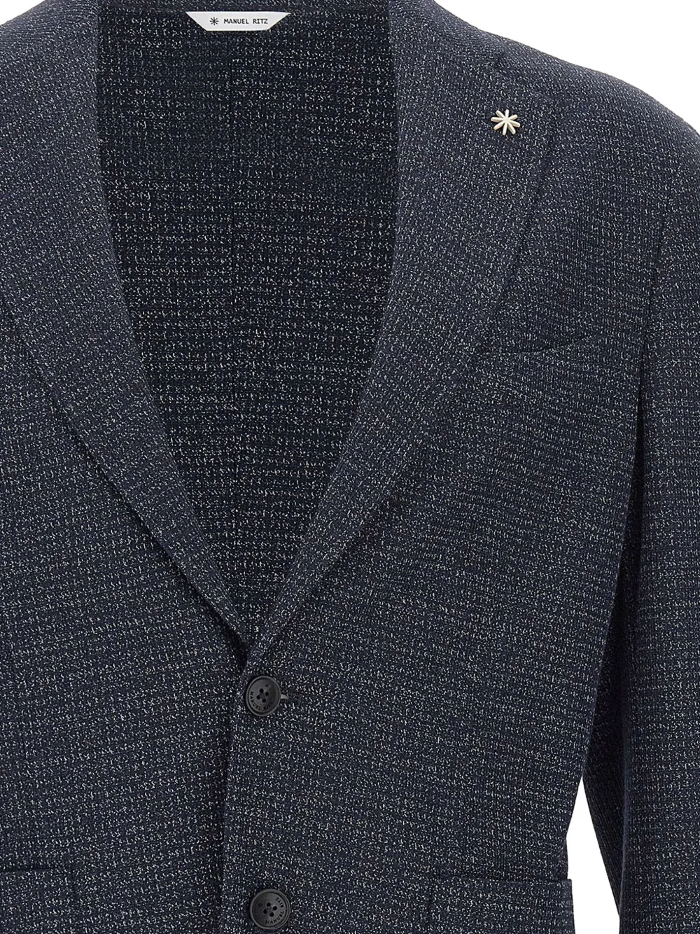 Manuel Ritz single-breasted blazer Blauw