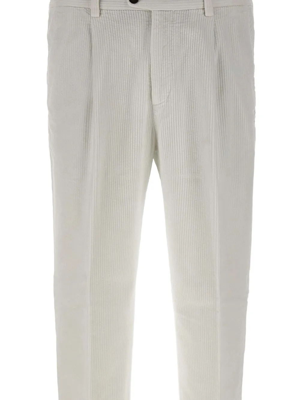 DEVORE Geribbelde plooibroek Beige