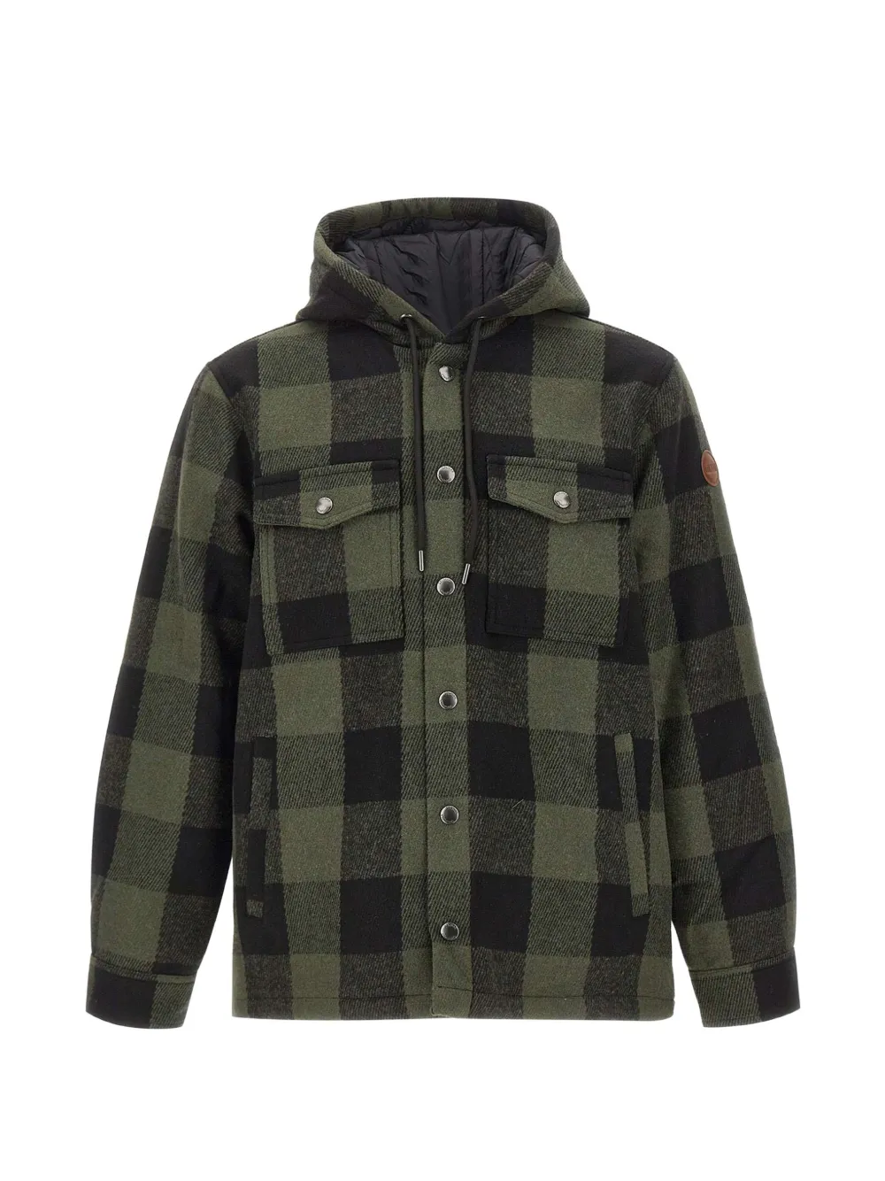 Colmar plaid flannel shirt jacket - Verde