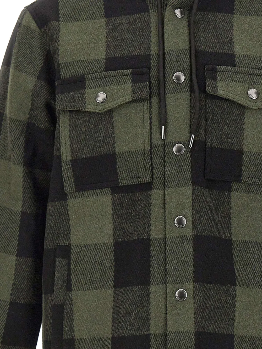Colmar Shirtjack met geruit vlak Groen