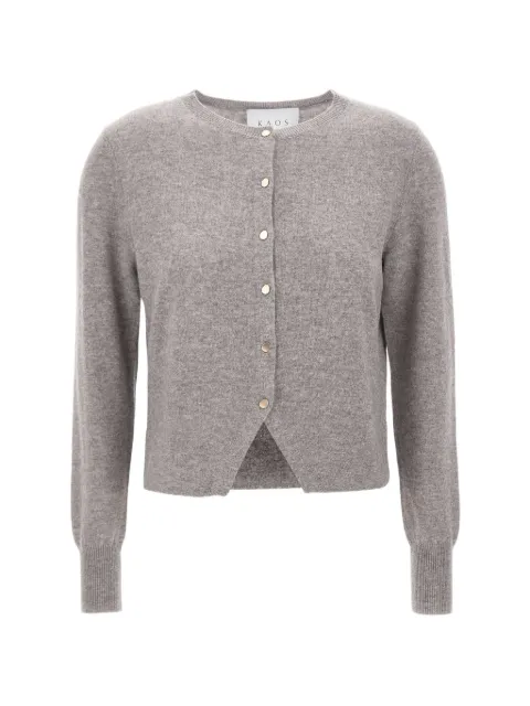 kaos button-up wool cardigan