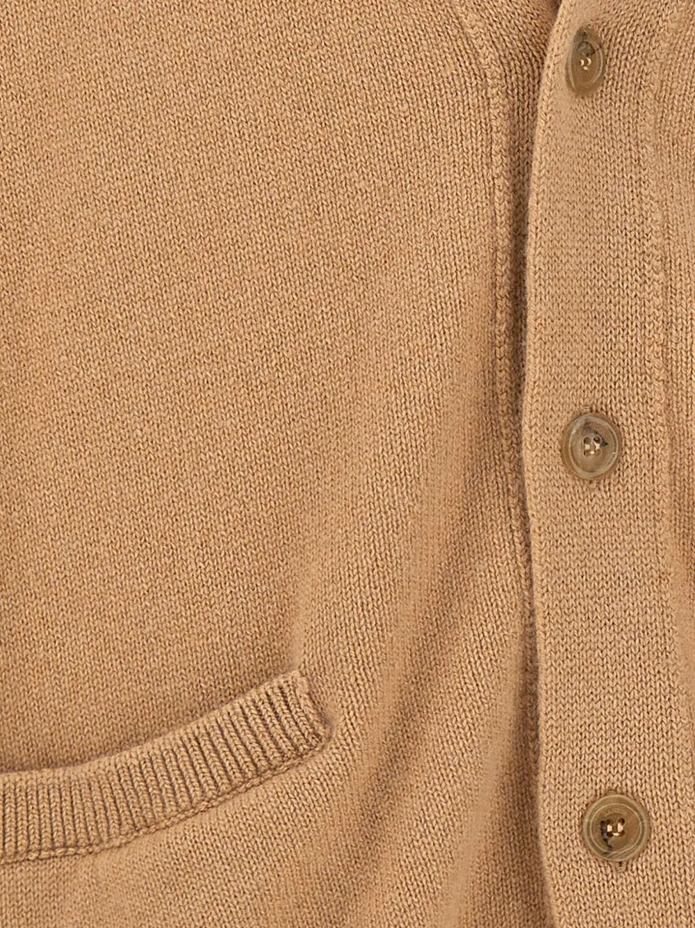Laneus Button-up vest met V-hals Beige