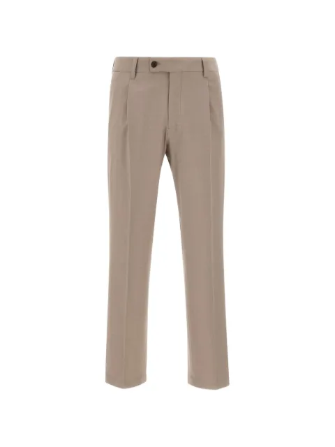 DEVORE pleated straight-leg trousers
