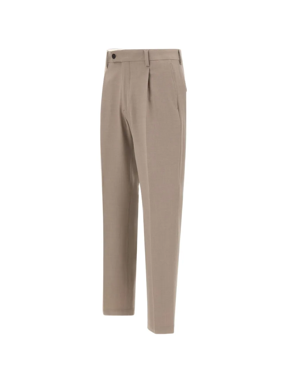DEVORE Straight plooibroek Beige