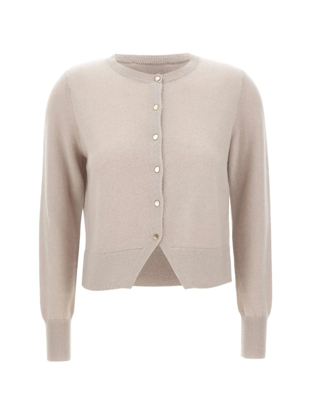 kaos button-up slit-hem cardigan