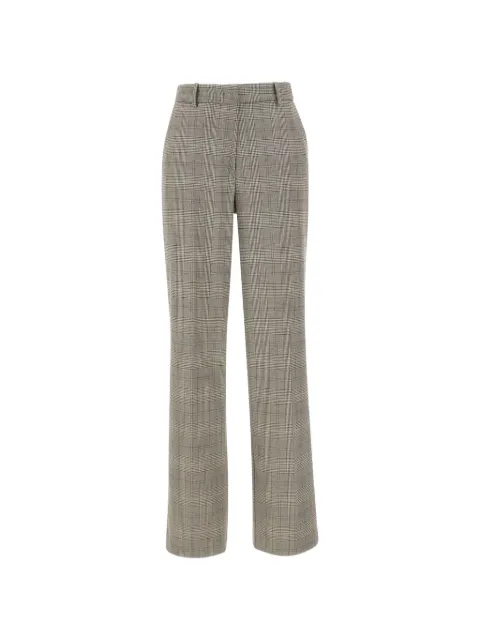 kaos pantalones rectos a cuadros