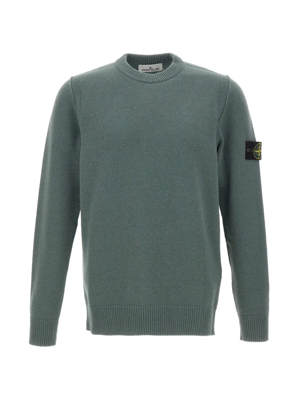 Stone Island 5100072 Lambswool Crewneck Jumper In Green