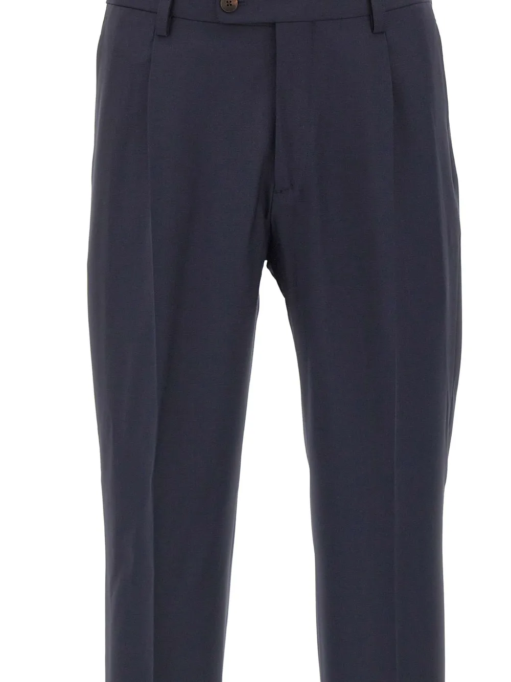 DEVORE Straight plooibroek Blauw