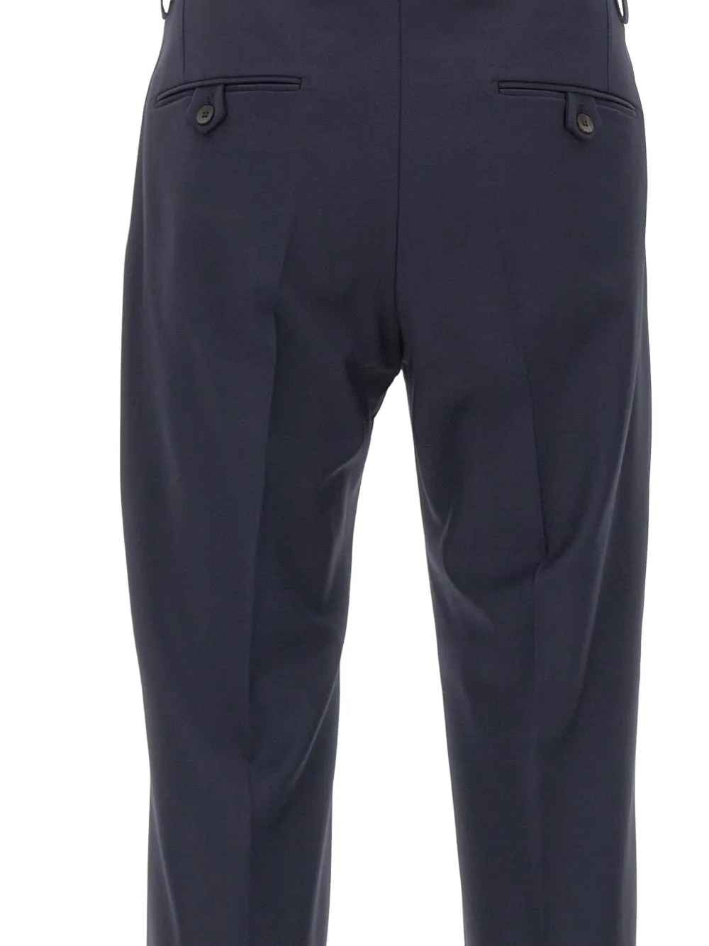 DEVORE Straight plooibroek Blauw