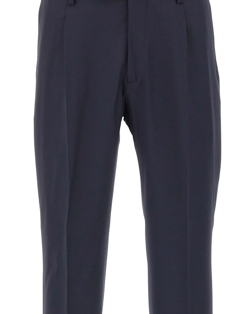 DEVORE Straight plooibroek Blauw