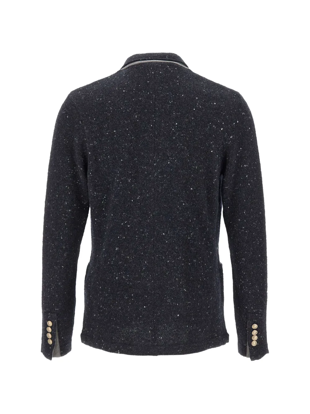 Eleventy double-breasted knit blazer Blauw