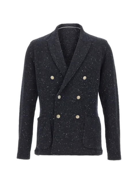 Eleventy double-breasted knit blazer