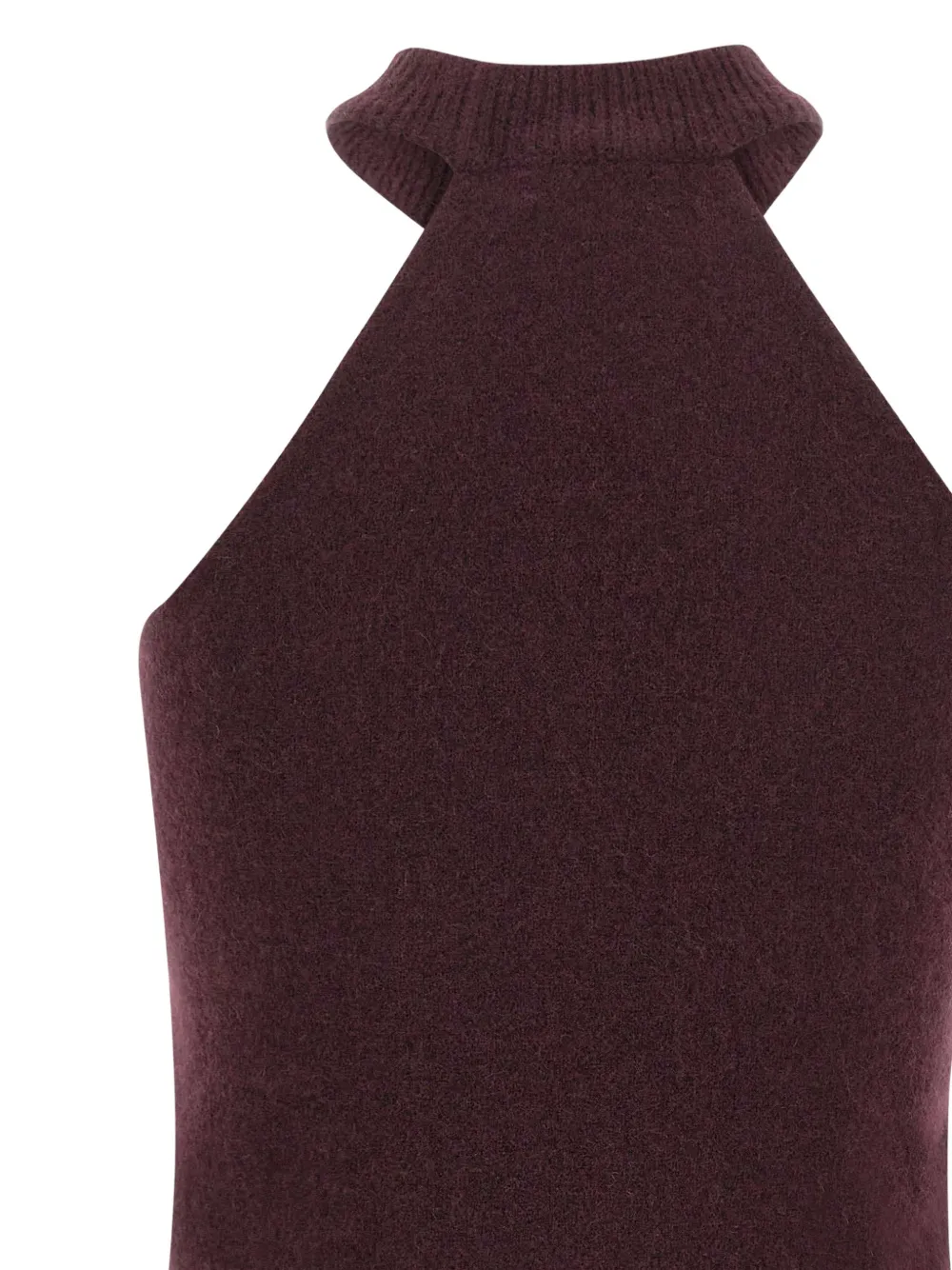 Laneus sleeveless knitted top Rood