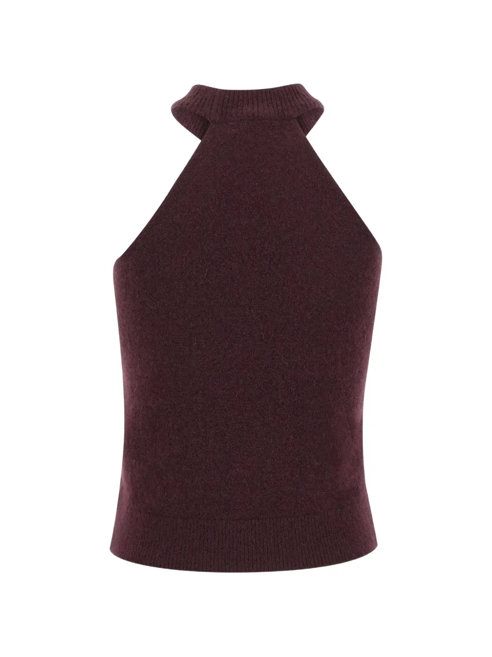 Laneus sleeveless knitted top Rood