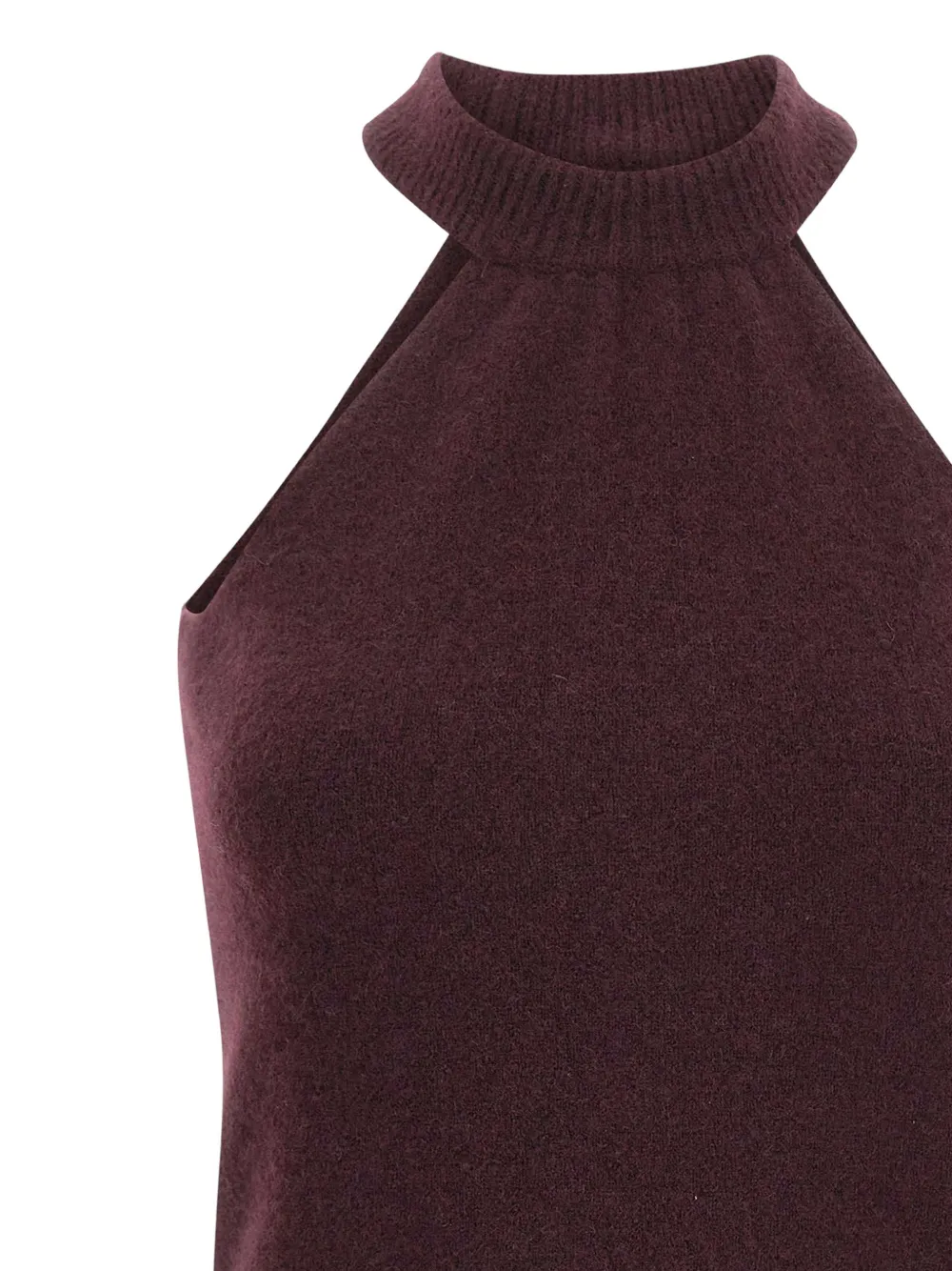 Laneus sleeveless knitted top Rood