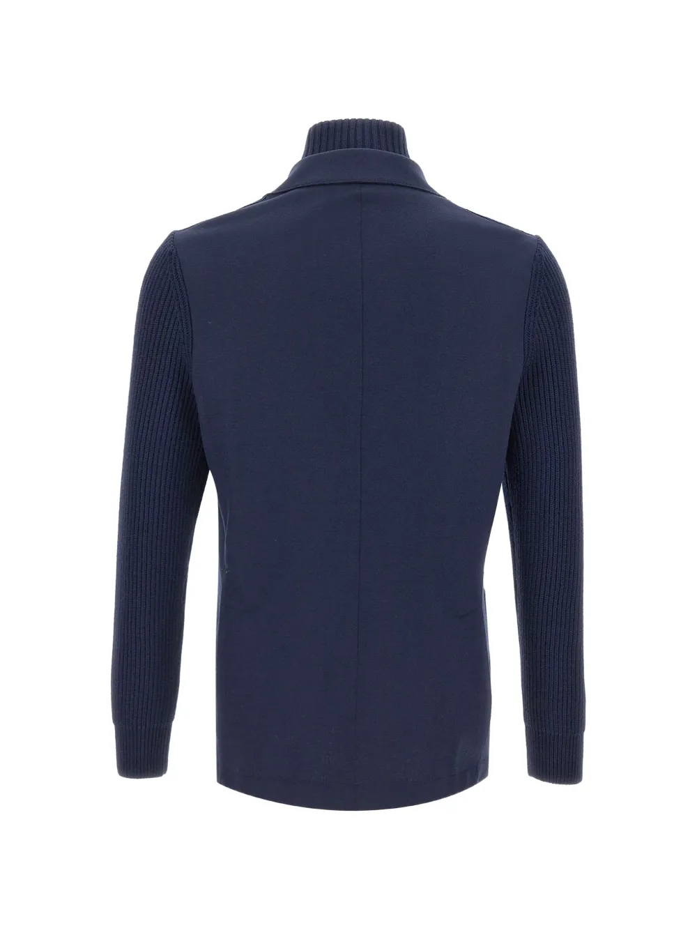 Eleventy single-breasted wool jacket Blauw