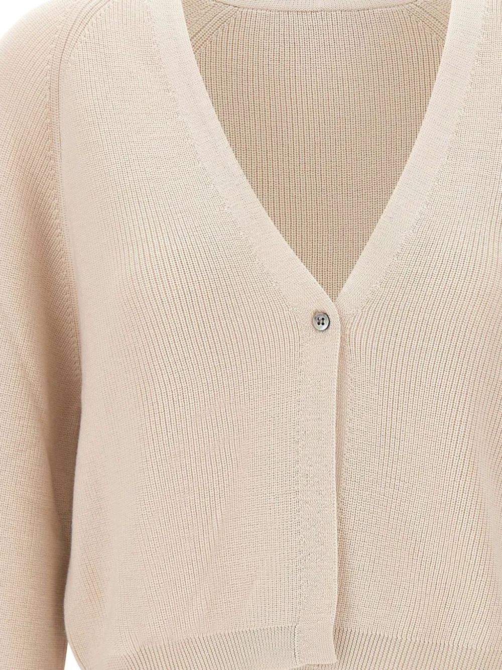 Hemisphere Ribgebreid vest Beige