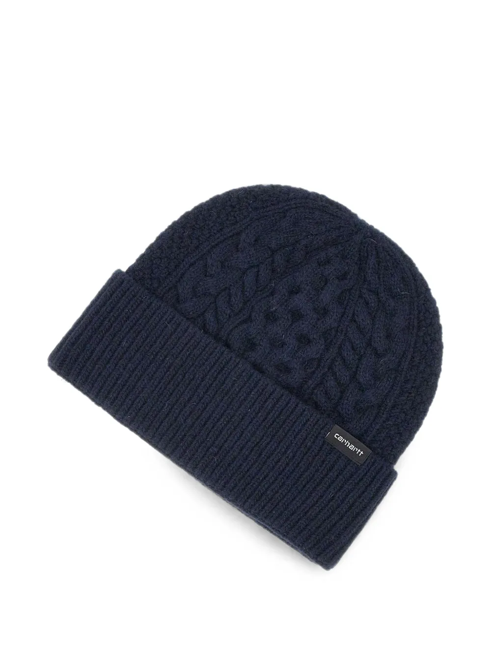 Carhartt WIP Caster kabelgebreide muts Blauw