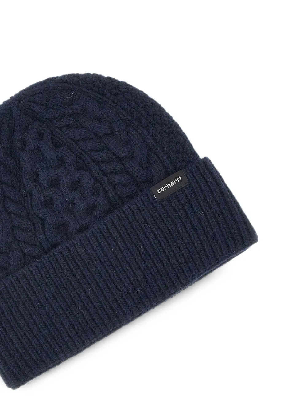 Carhartt WIP Caster kabelgebreide muts Blauw