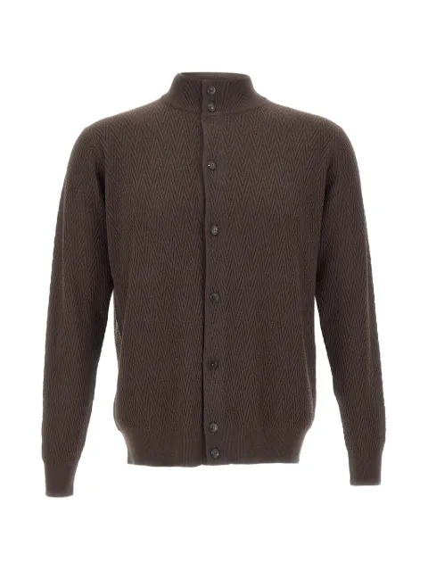 Filippo De Laurentiis geometric-pattern cardigan