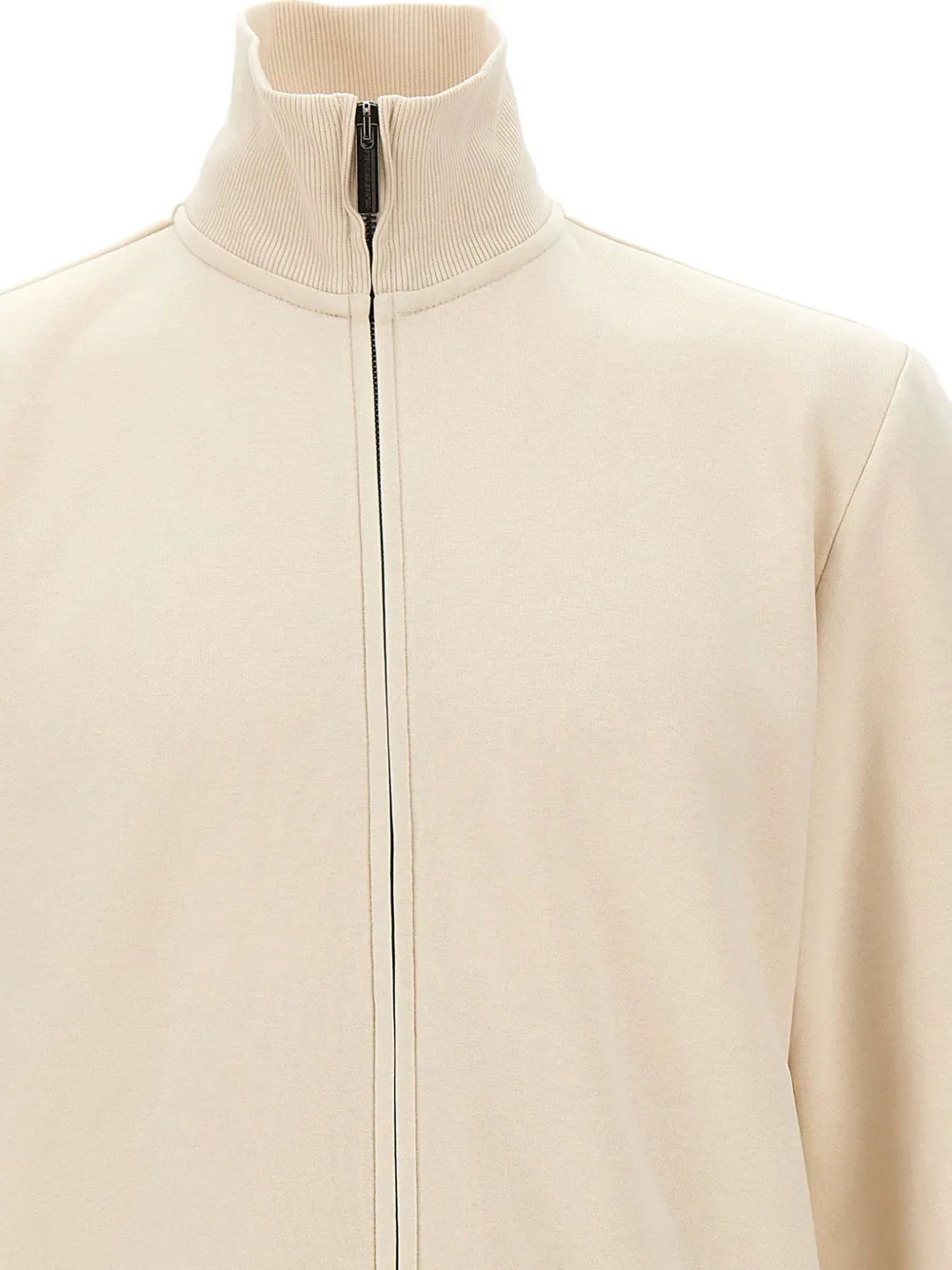 Colmar zip-up high-neck cardigan Beige