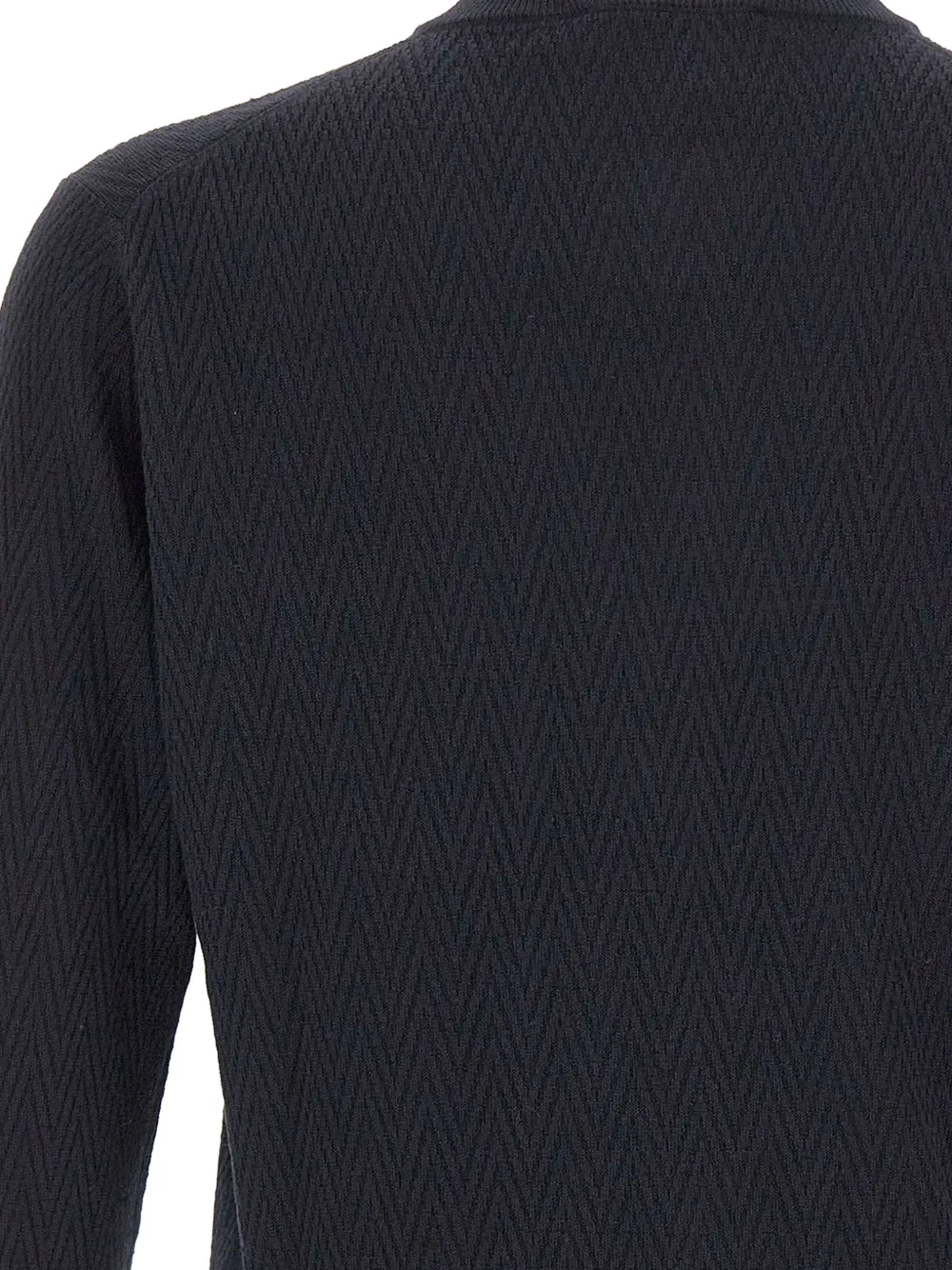 Filippo De Laurentiis Vest met geometrisch patroon en hoge hals Blauw