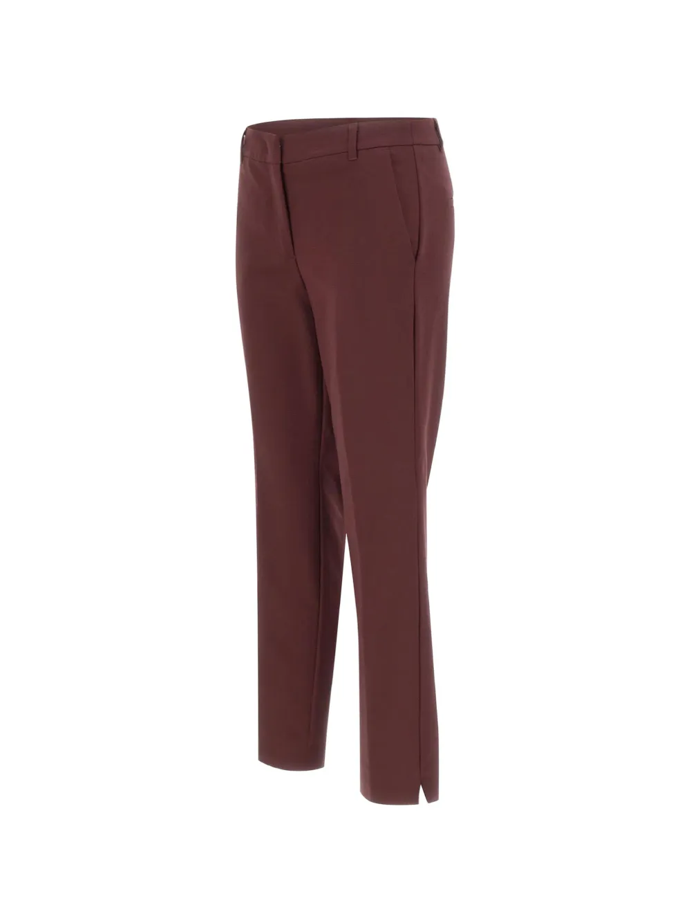 Marella side-slit trousers Rood