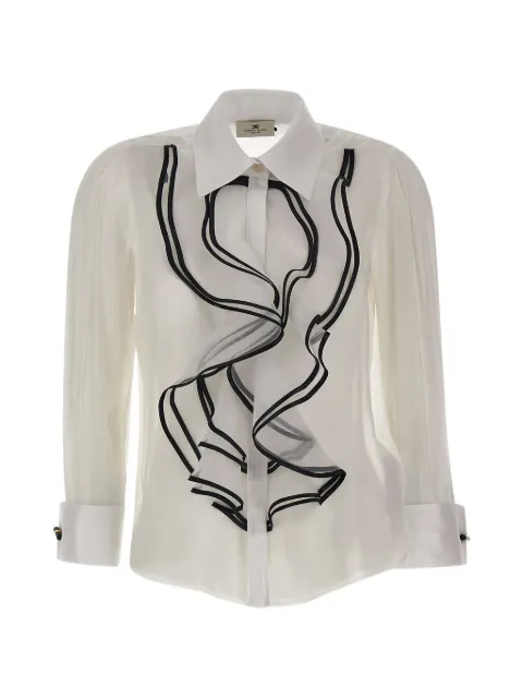 Elisabetta Franchi ruffled-embellishment shirt